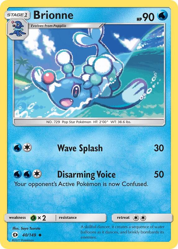Brionne Pokemon card from SM Base Set