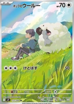 Hop's Wooloo Pokemon card from Battle Partners