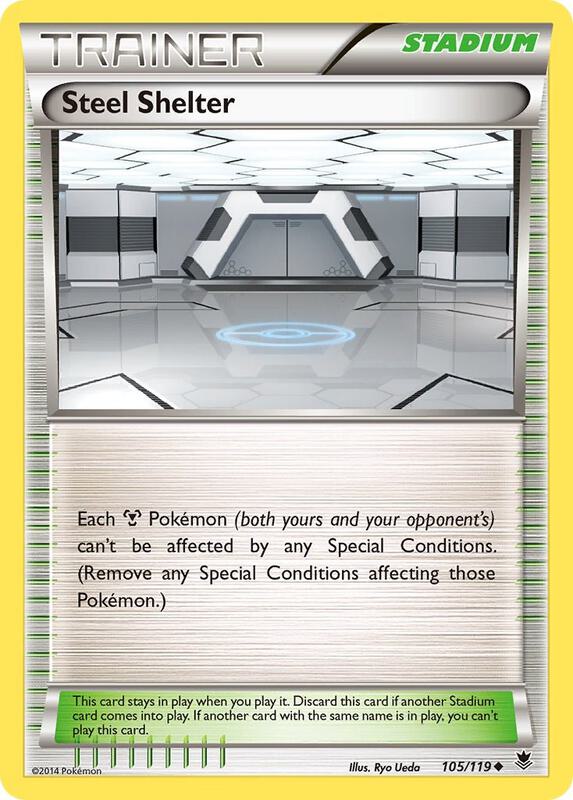 Steel Shelter Pokemon card from XY - Phantom Forces