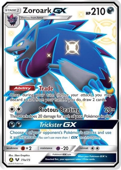Zoroark GX - 77a/73 Pokemon card from Alternate Art Promos