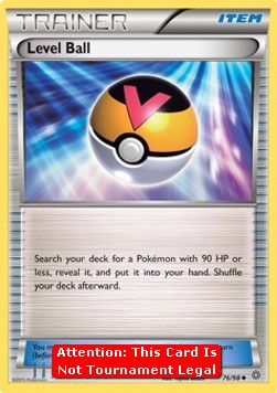 Level Ball Pokemon card from Ancient Origins