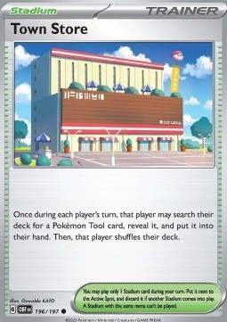 Town Store Pokemon card from Obsidian Flames