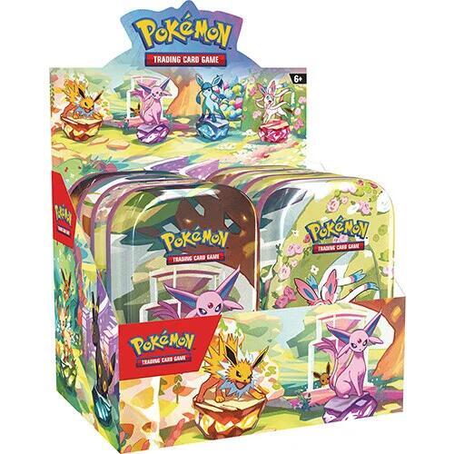 Prismatic Evolutions Mini Tin Display Pokemon card from SV: Prismatic Evolutions