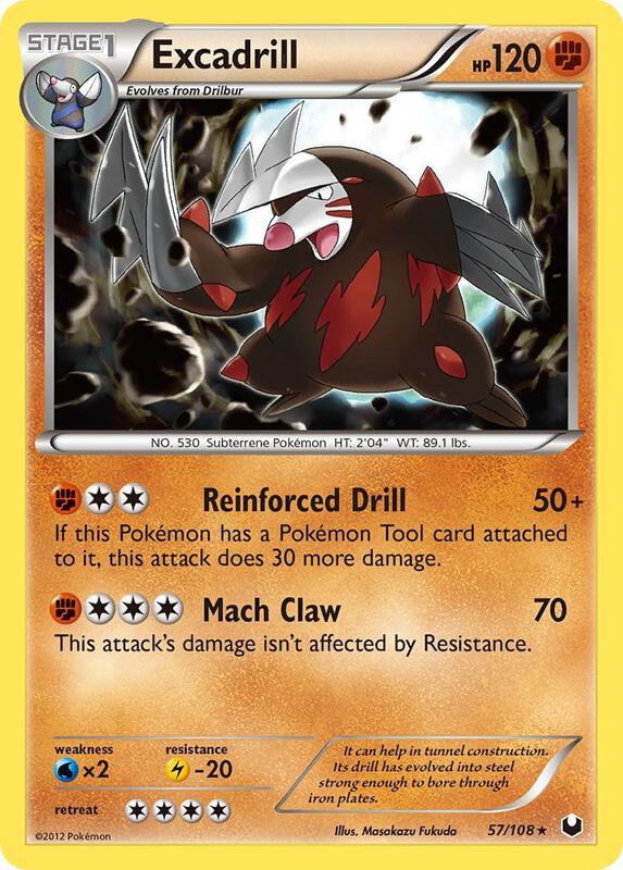Excadrill (57) Pokemon card from Dark Explorers