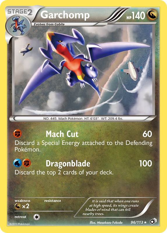 Garchomp Pokemon card from Legendary Treasures