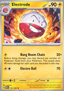 Electrode Pokemon card from 151