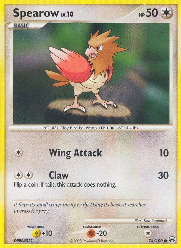 Spearow Pokemon card from Majestic Dawn
