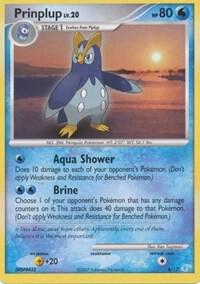Prinplup Pokemon card from DP Trainer Kit: Manaphy & Lucario