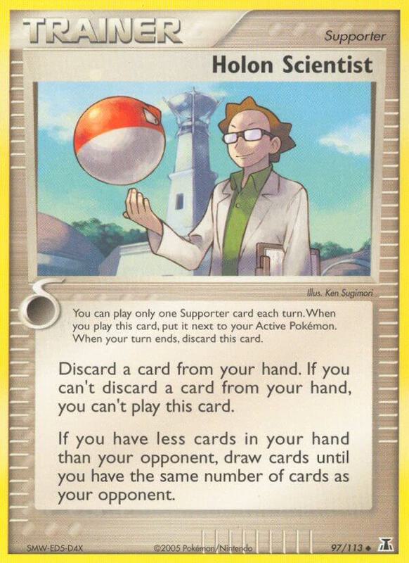 Holon Scientist Pokemon card from Delta Species