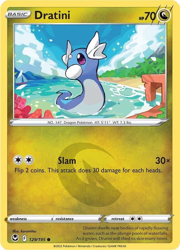 Dratini Pokemon card from SWSH12: Silver Tempest