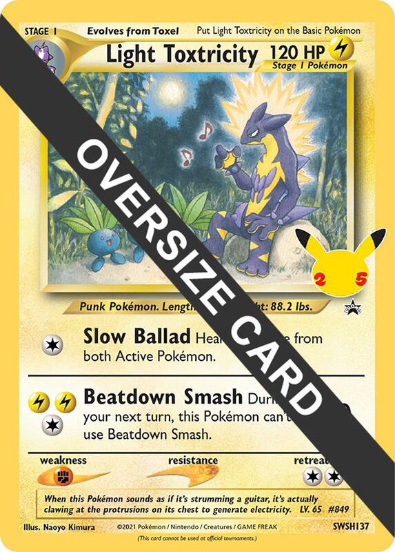 Light Toxtricity - SWSH137 Pokemon card from Jumbo Cards