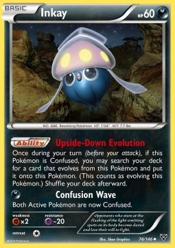 Inkay Pokemon card from XY