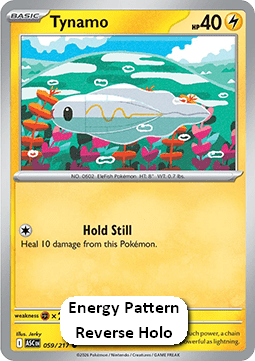 Tynamo Pokemon card from Ascended Heroes Additionals
