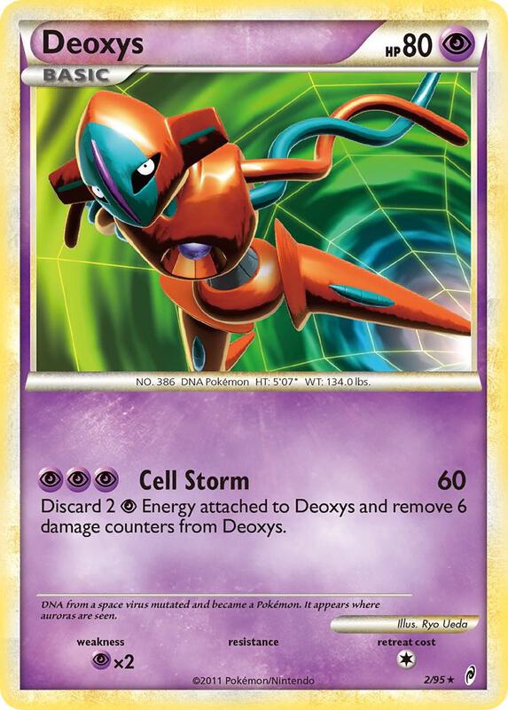 Deoxys Pokemon card from Call of Legends