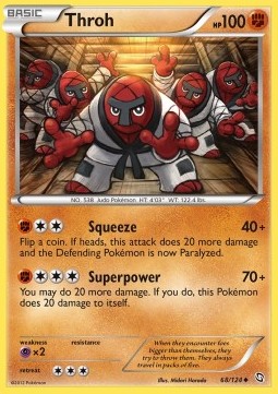 Throh Pokemon card from Dragons Exalted