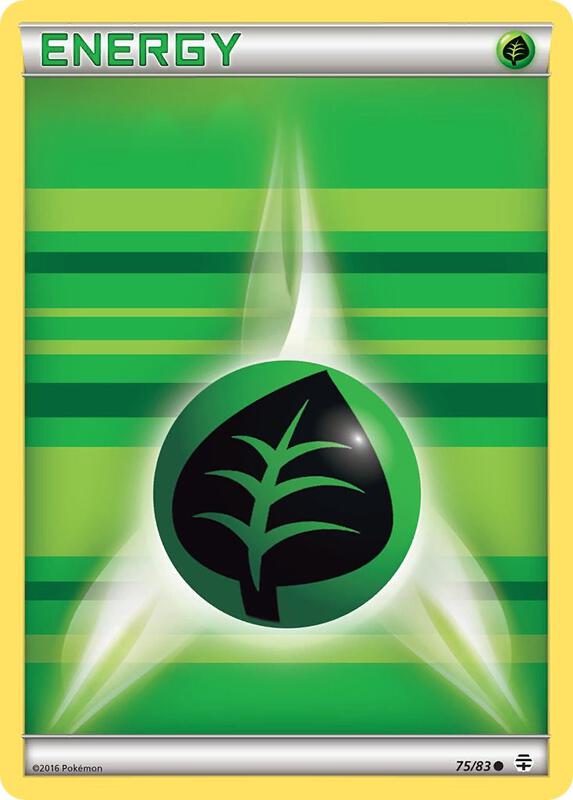 Grass Energy Pokemon card from Generations