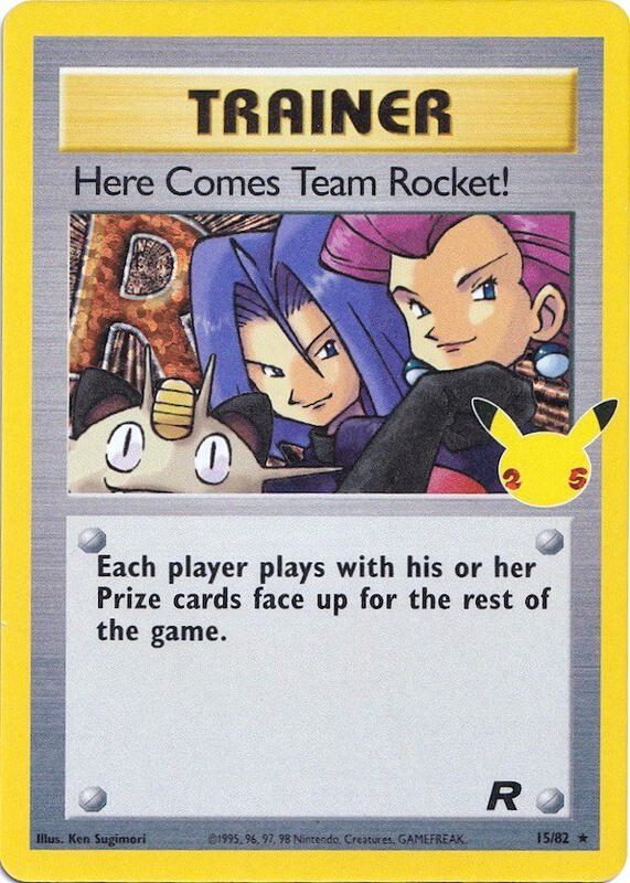 Here Comes Team Rocket! Pokemon card from Celebrations: Classic Collection