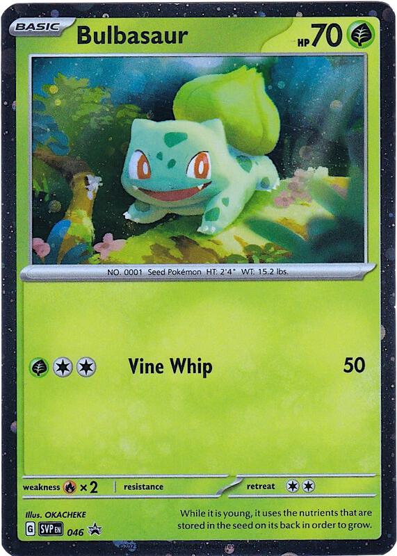 Bulbasaur - 046 (Cosmos Holo) Pokemon card from SV: Scarlet & Violet Promo Cards