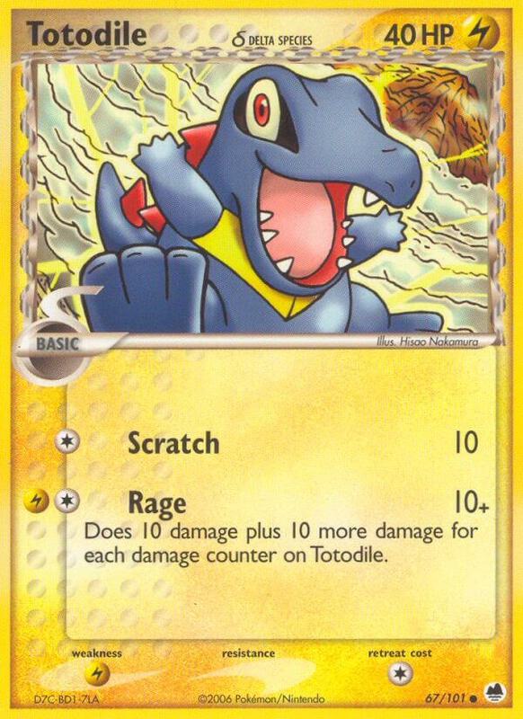 Totodile (Delta Species) Pokemon card from Dragon Frontiers
