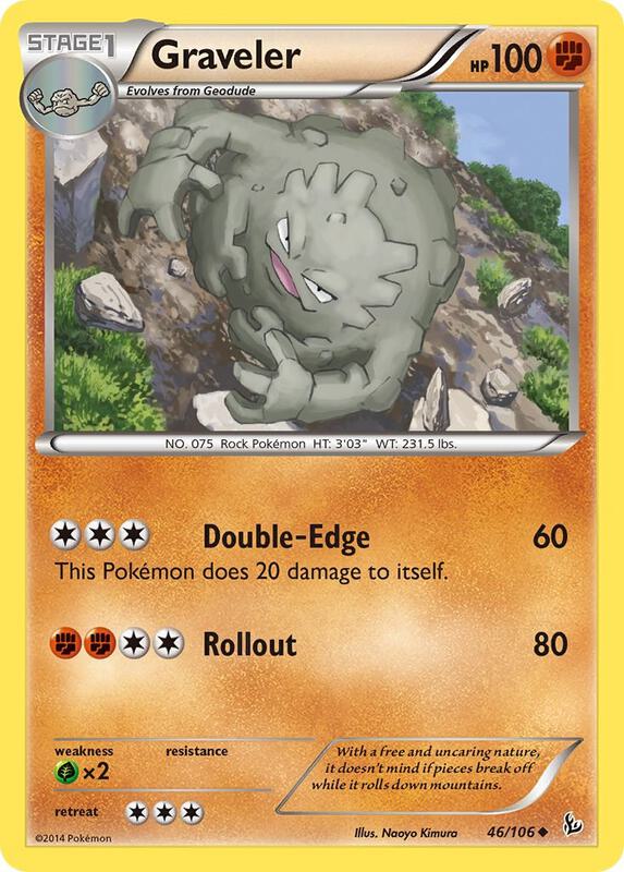 Graveler Pokemon card from XY - Flashfire