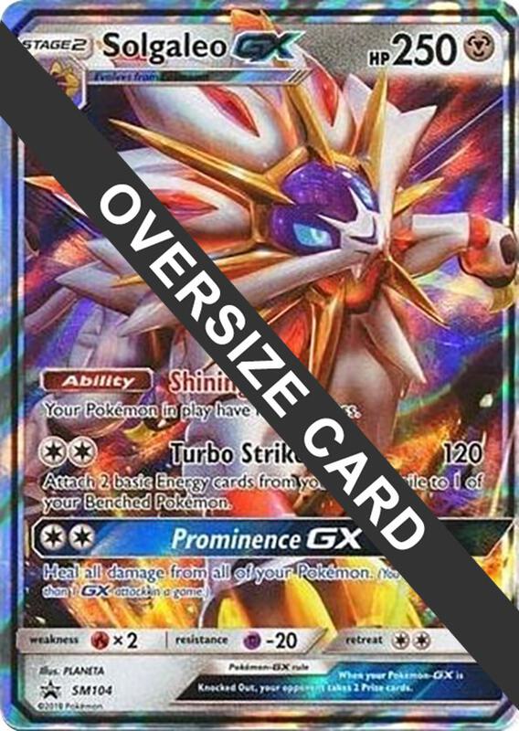 Solgaleo GX - SM104 Pokemon card from Jumbo Cards