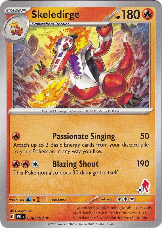 Skeledirge - Armarouge 36 Pokemon card from Battle Academy 2024