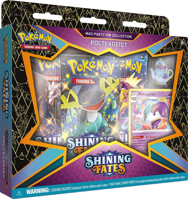 Shining Fates Mad Party Pin Collection [Polteageist] Pokemon card from Shining Fates