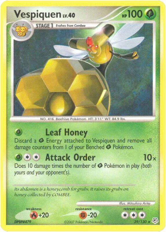 Vespiquen Pokemon card from Diamond and Pearl