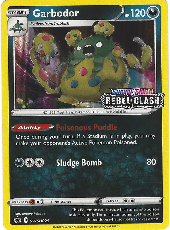 Garbodor - SWSH025 (Prerelease) Pokemon card from SWSH: Sword & Shield Promo Cards