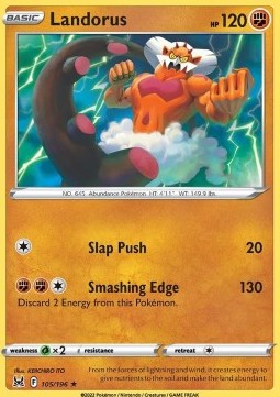 Landorus Pokemon card from Lost Origin