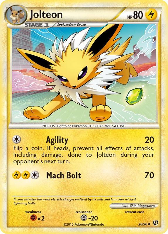 Jolteon Pokemon card from Undaunted
