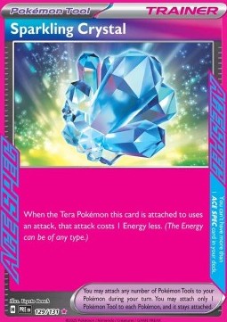 Sparkling Crystal Pokemon card from Prismatic Evolutions