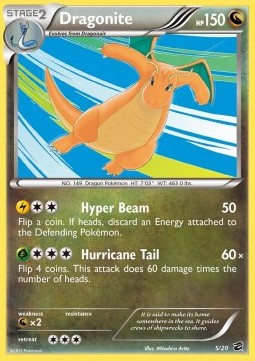 Dragonite Pokemon card from Dragon Vault