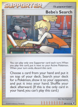 Bebe's Search Pokemon card from Rising Rivals