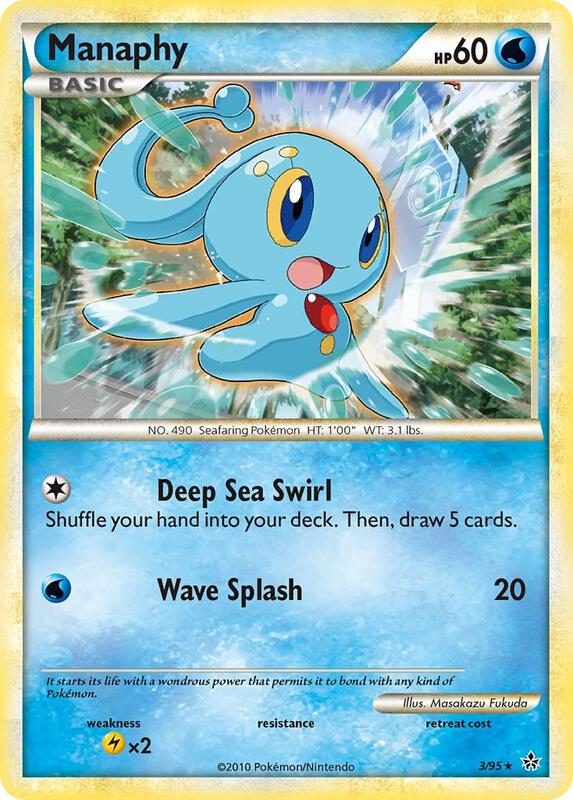 Manaphy Pokemon card from Unleashed