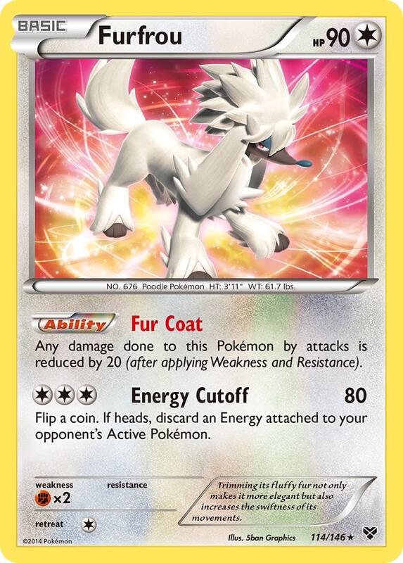 Furfrou Pokemon card from XY Base Set