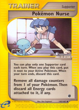 Pokémon Nurse Pokemon card from Expedition Base Set