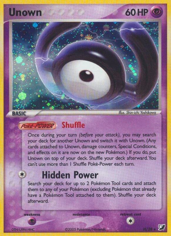 Unown (H) Pokemon card from Unseen Forces
