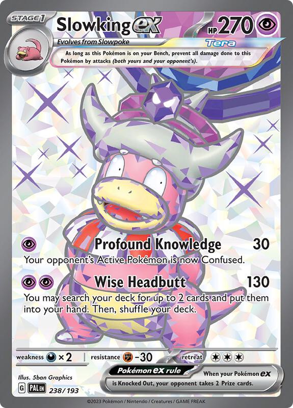 Slowking ex Pokemon card from SV02: Paldea Evolved