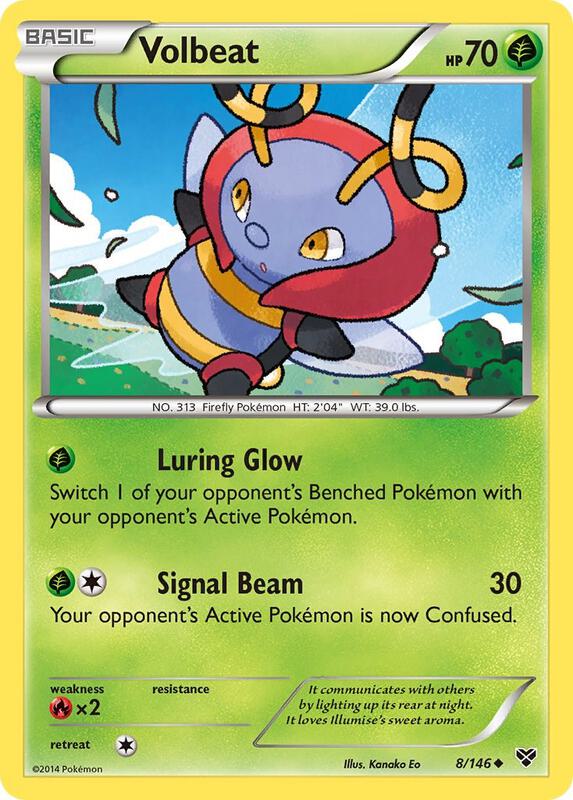 Volbeat Pokemon card from XY Base Set