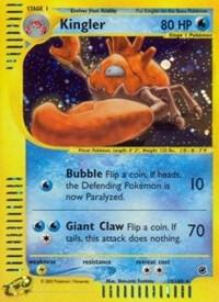 Kingler (15) Pokemon card from Expedition