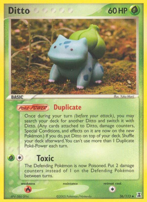 Ditto (Bulbasaur) Pokemon card from Delta Species