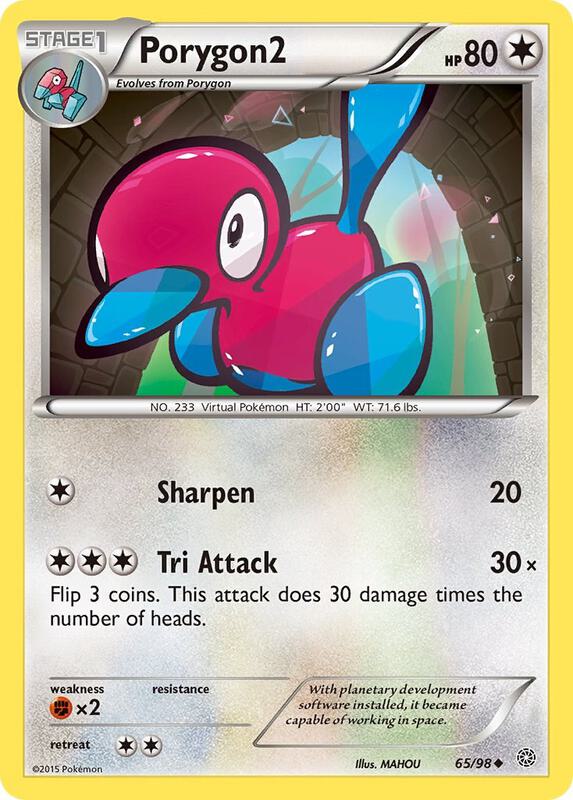 Porygon2 Pokemon card from XY - Ancient Origins