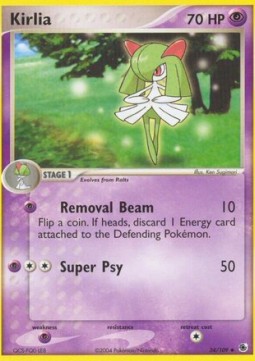 Kirlia Pokemon card from EX Ruby Sapphire