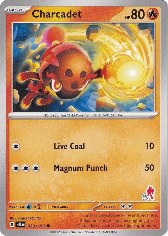 Charcadet - Armarouge 13 Pokemon card from Battle Academy 2024