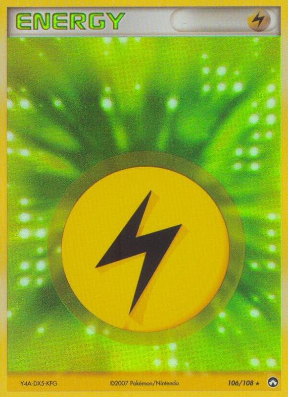 Lightning Energy Pokemon card from Power Keepers