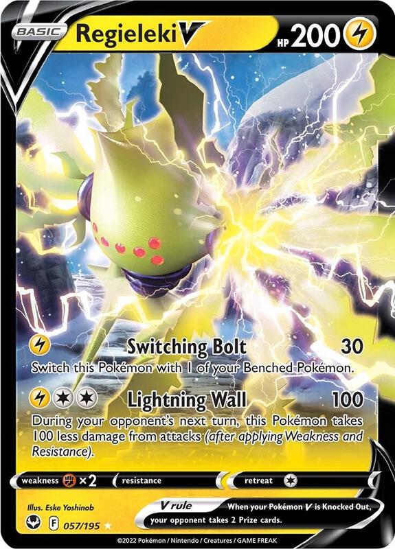 Regieleki V Pokemon card from SWSH12: Silver Tempest