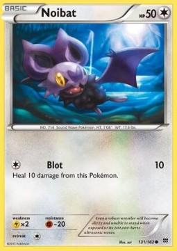 Noibat Pokemon card from BREAKthrough