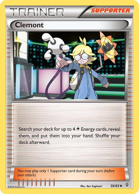 Clemont Pokemon card from Generations