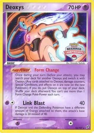 Deoxys Pokemon card from League & Championship Cards